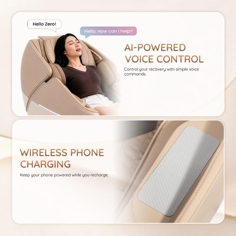 Robozen voice control and wireless phone charging
